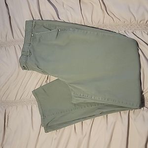 Womens size 31 William Rast sage green pants.